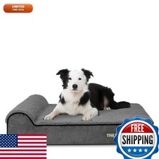 The Dog's Bed Orthopedic Memory Foam Dog Bed Headrest Large 6-Inch
