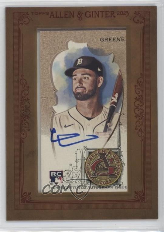 2023 Topps Allen & Ginter Framed Mini Auto Riley Greene #MA-RG Auto 1v1