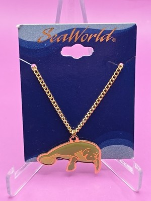 Sea World Seaworld Seekuh Emaille Pin Halskette Vintage Sammlerstück Retro 90er