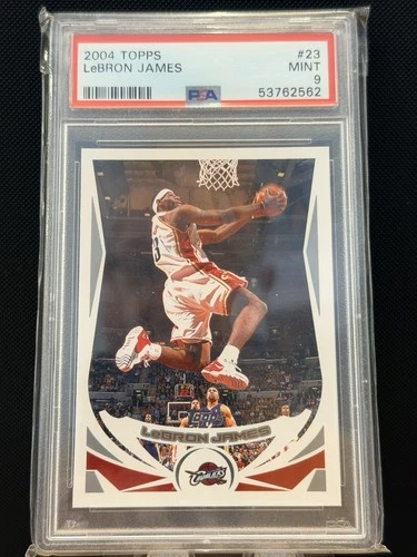 2004 Topps LEBRON JAMES PSA 9 MINT #23 2ND Year Card