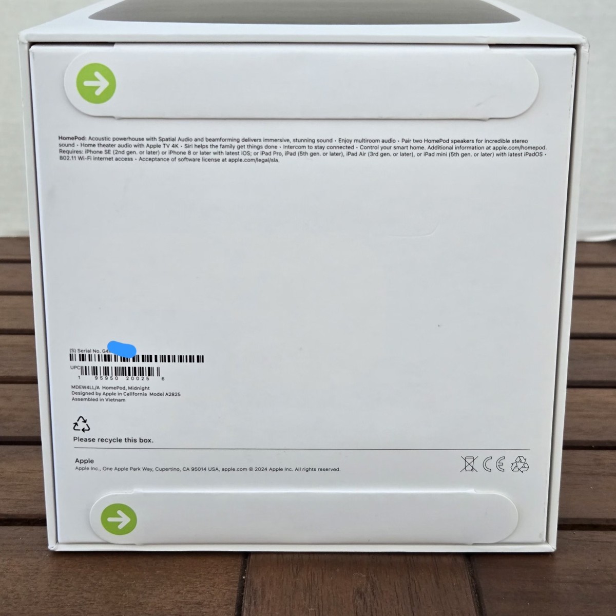 New! Apple HomePod Smart Speaker 2nd Generation A2825 MDEW4LL/A