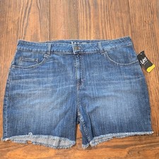 Lee Heritage Women's 6  Blue Navy Jean Shorts Size 22 New with Tags NWT