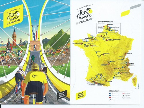 TOUR DE FRANCE CYCLISME 2 cp TOUR DE FRANCE 2025