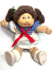 Cabbage Patch Kids Doll 1978-1982 Brown Hair Pig Tails, Blue Eyes Vintage #2 OK