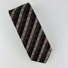 Croft & Barrow Designer Geometric Squares Necktie Tie