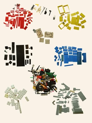 🧱 Lot construction lego — Blocs Multicolores + Accessoires - Photo 1/4