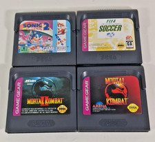 Sega Game Gear Games Lot  Sonic The Hedgehog 2,  Mortal kombat 1/2 , FIFA Soccer