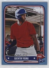 2024 Onyx Vintage Extended Aqua Bordered 99/99 Quentin Young #OVQUYO 16wc