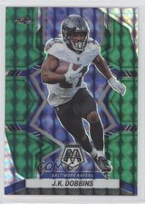 2022 Panini Mosaic Green Mosaic Prizm JK Dobbins #14 1e9z