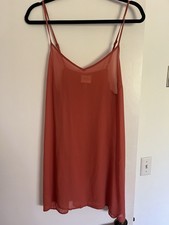 Knox Rose Large Slip Dress Preowned Orange Rust Adjustable Straps