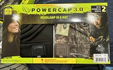  NEW  Mossy Oak Rechargeable Powercap 3.0 Headlamp Hat 150 Lumens, 2 Pack