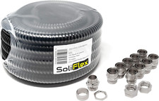 Outdoor Flexible Metal Cable Trunking | Galvanised PVC Coated Conduit Contrac...