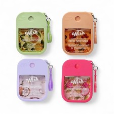 WISH Hand Sanitizer Spray Travel Size 4-Pack 1.2oz Hydrating Silicone Keychain WISH Hand Sanitizer Spray Travel Size 4-Pack 1.2oz Hydrating Silicone Keychain