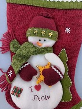 Christmas Snowman Stocking