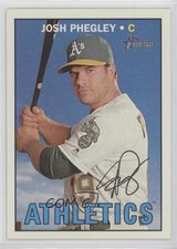 2016 Topps Heritage High Number Gum Damage Back Josh Phegley #589 0s55