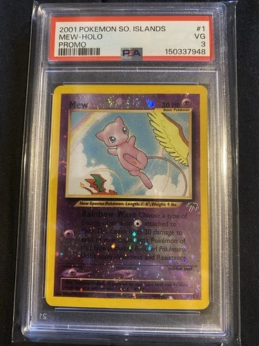 Mew Southern Islands Reverse Holo Psa 3