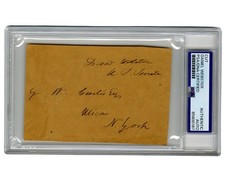 Sec. of State & Statesman Daniel Webster Signed Free Frank to NY! Bold PSA Auto