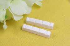 1 PCS 4 String Bass Guitar Nut 38x6x9mm Hand-Cut Bone for Enhanced Tone