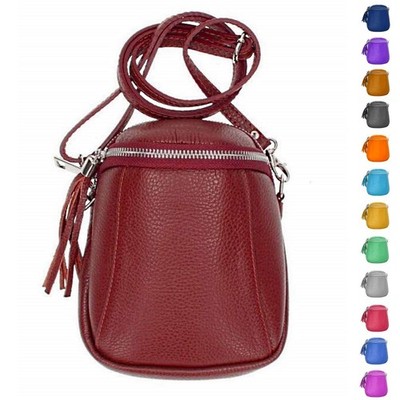 DAMEN LEDER BRUST BAUCH TASCHE CROSSOVER BODY BAG SCHULTERTASCHE UMHÄNGETASCHE