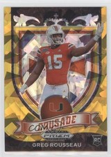 2021 Panini Prizm Draft Picks Crusade Gold Ice Prizm Greg Rousseau #179 0um3