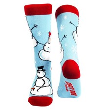 Snowman Holiday Adult Humor Funny Novelty Mens Christmas Socks