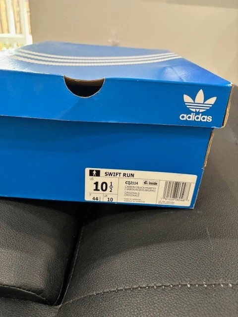 Adidas Swift Run CQ2114 - Carbono/Negro/Gris - Para hombres 10.5 Foto 3 de 4