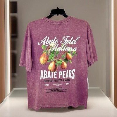 Primark Men s Large Relaxed Fit Heather Burgandy  Pears  T-shirt
