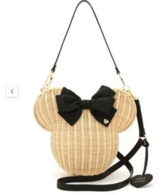 Jill by Jill Stuart Disney Minnie Basket Bag Woven Handcrafted Neu