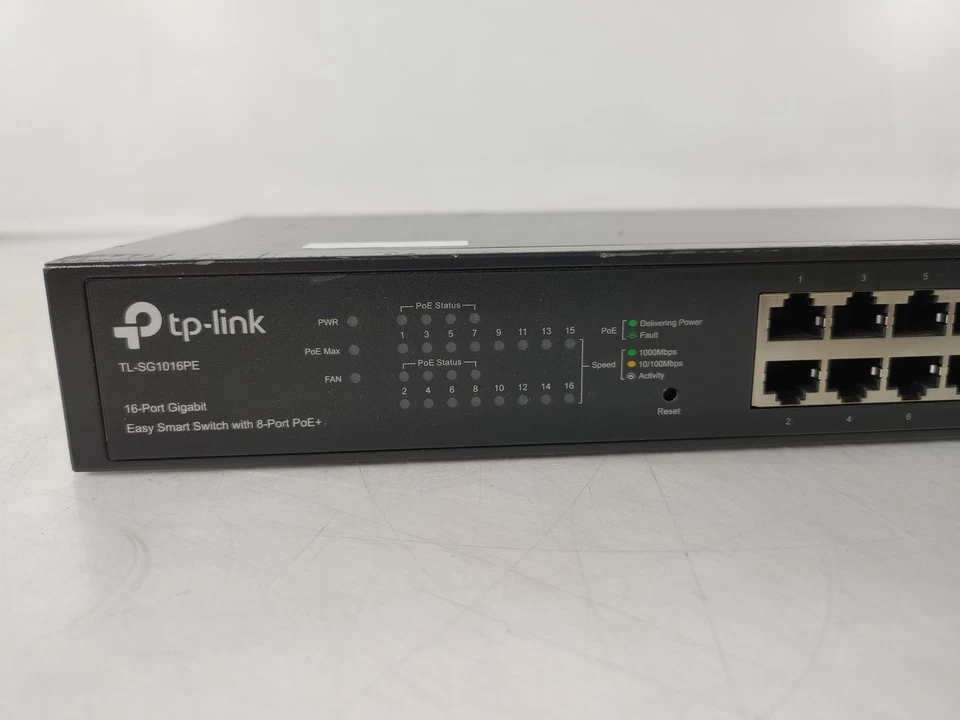 TP-Link 16-Port Gigabit Easy Smart Switch with 8-Port PoE+ TL-SG1016PE - Image 2 of 4