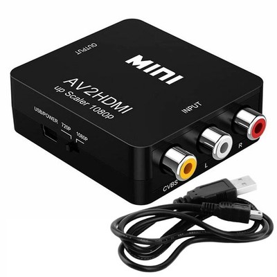 LOT RCA to HDMI Converter Adapter AV 1080P For TV Audio Video Composite  AV2HDMI