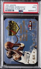 1997 HOOPS FREQUENT FLYER CLUB #14 ANFERNEE HARDAWAY PSA 9