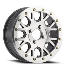 1 New 15x6 Vision Gv8 Invader Gunmetal Machined And Ring 4x110 Et32 Wheel Rim