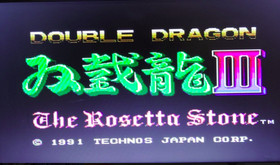 Used Technos 1991 Double Dragon 3 Nintendo Famicom NES Action Japanese Retro