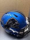Jared Goff Signed Detroit Lions Blue Football Helmet Original