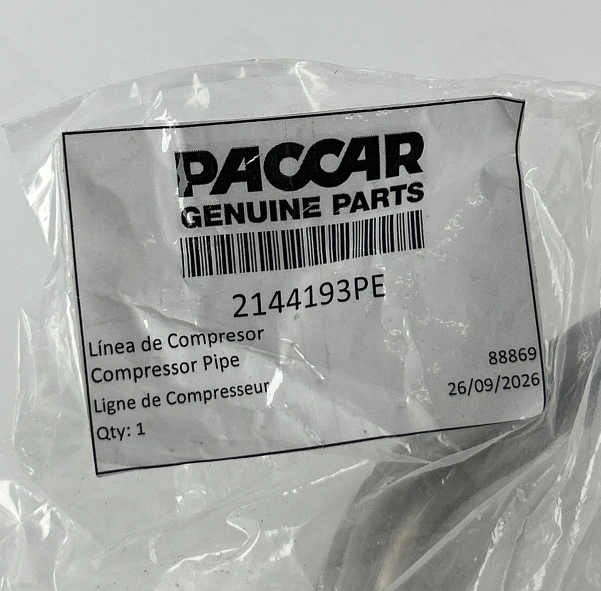 Genuine Paccar Compressor Delivery Pipe 2144193PE photo 5