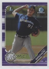 2019 Bowman Chrome Prospects Purple Refractor 12/250 Zack Brown #BCP-152 6o3