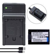 Battery Charger for Sony NP-FH50 NP-FH60 FH70 NP-FH100 Alpha A290 A390 HXR-MC1P