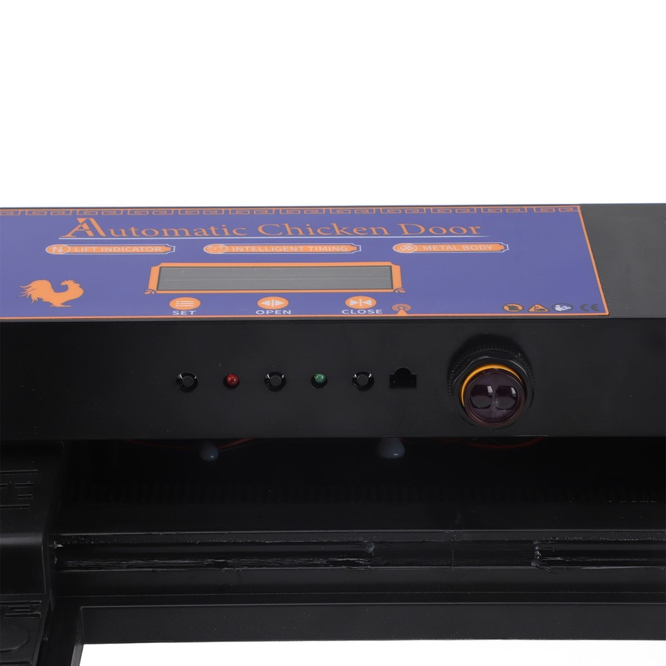 UK Automatic Chicken Coop Door Double Open Type LED Display Timing