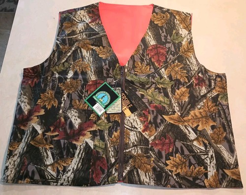 MASTER SPORTSMAN Rugged Outdoor Gear Reversible CAMO/Orange Hunting Vest - 3XL