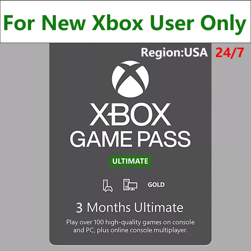 Xbox Game Pass 3 Month Ultimate Membership