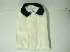 Westex Indura Flame Resistant Work Overalls Cream w/ Navy Blue Collar Sz 44 NEW