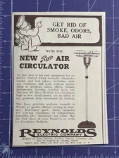 REYNOLDS ELECTRIC COMPANY NEW RECO AIR CIRCULATOR SMALL 1939 PRINT AD