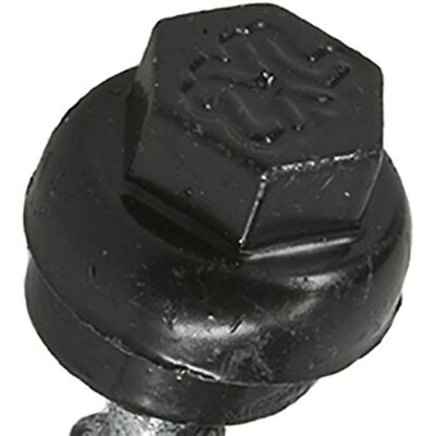 プロントザウルス 純銀製　44g Powerpro ZXL Roofing Screws, Self-Drilling, Metal to Wood, Black
