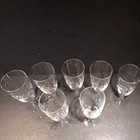 Set of 7 Vtg Tiffin-Franciscan LENOX LYRIC CLEAR Crystal Iced Tea Goblets 7"  — photo 2