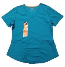 Women's V-Neck Scrub Top Scrubstar Aquamarine Blue size Medium Size Medium New