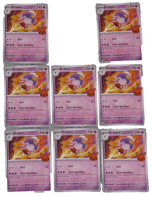 DrifBlim 090/198 Pokemon 151 Trick Or Trade Booster Halloween Card 2023 Lot  Of 8