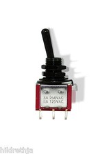 Switch Mini Toggle ON ON Black with Black Knob Bitterroot 081391BK