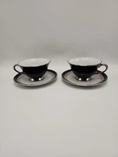 Sears "Gemini" 2 3/8 Inch Cup & Saucer-Set of 2