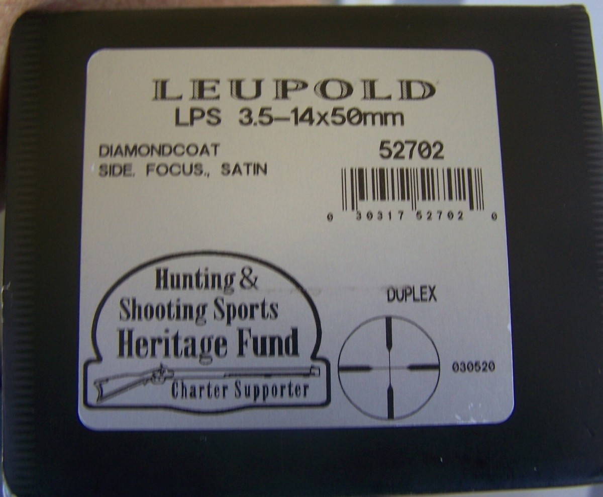 Leupold LPS 3.5-14x50mm Rifle Scope *Minty* 30mm Tube MIB | eBay