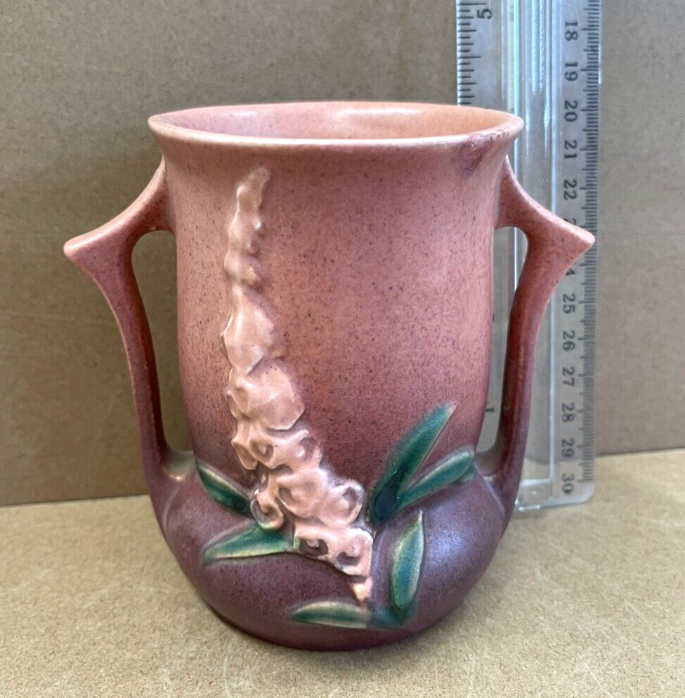 1940 Roseville Art Pottery Foxglove Two Handled Vase 42-4
